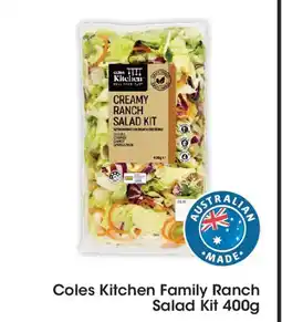 Coles Coles Kitchen Family Ranch Salad Kit offer