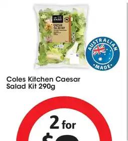 Coles Coles Kitchen Caesar Salad Kit offer