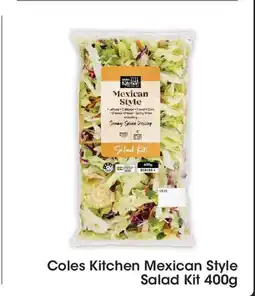 Coles Coles Kitchen Mexican Style Salad Kit offer