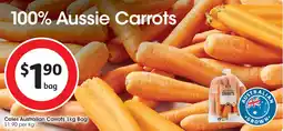 Coles Coles Australian Carrots Bag offer