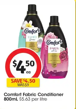 Coles Comfort Paris With Love Fabric Conditioner Rose- Freesia & White Musk offer