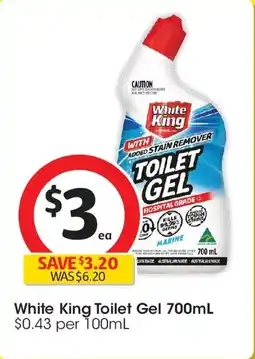 Coles White King Toilet Gel Marine offer