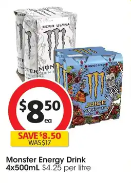 Coles Monster Energy Drink Ultra offer