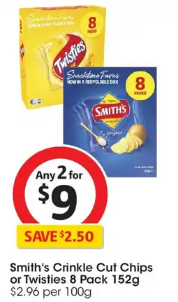 Coles Smith's potato chip lunchbox multipack original offer