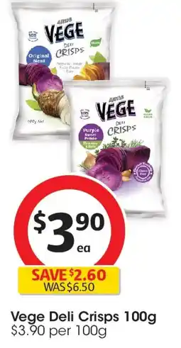 Coles Vege Deli Crisps Original Blend offer