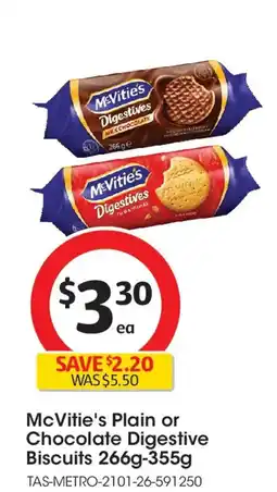 Coles Mcvities digestives biscuits plain offer