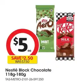 Coles Kitkat milk chocolate block offer