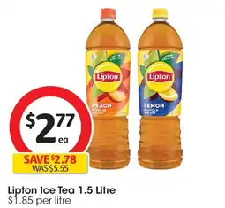 Coles Lipton ice tea peach tea iced tea bottle offer