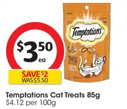 Coles Temptations tantalising turkey flavour cat treats offer