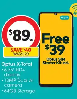 Coles Optus X Total offer