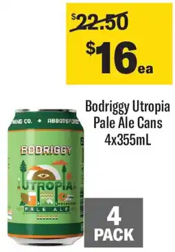 Coles Bodriggy Utropia Pale Ale Can offer