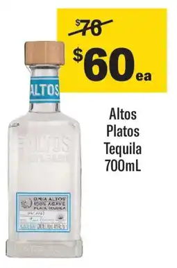 Coles Olmeca Altos Plata Tequila offer