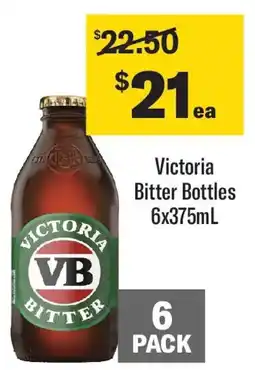 Coles Victoria Bitter Bottle offer