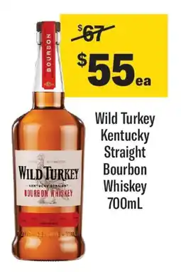 Coles Wild turkey kentucky straight bourbon whiskey offer