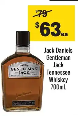 Coles Jack Daniels Gentleman Jack Tennessee Whiskey offer