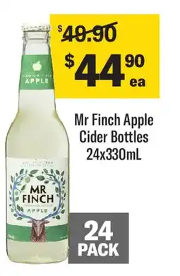 Coles Mr Finch Apple Cider Bottle offer