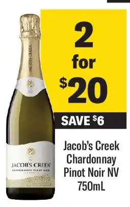 Coles Jacob's Creek Chardonnay Pinot Noir N offer