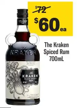 Coles The kraken spiced rum offer