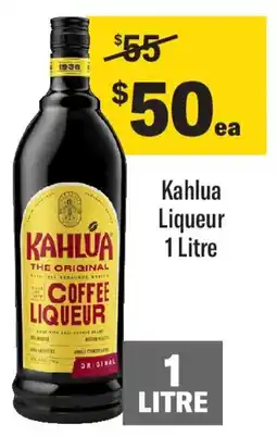 Coles Kahlua Liqueur offer