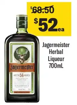 Coles Jagermeister herbal liqueur offer