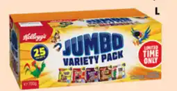 ALDI kellogg's jumbo variety pack assorted breakfast cereals offer