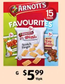 ALDI Arnott's favourites multipack offer