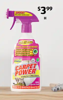 ALDI OzKleen Carpet Power offer