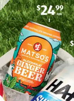 ALDI Matso's Alcoholic Ginger Beer offer