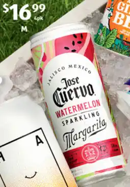 ALDI jose cuervo sparkling margarita offer