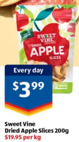 ALDI Sweet Vine Dried Apple Slices offer