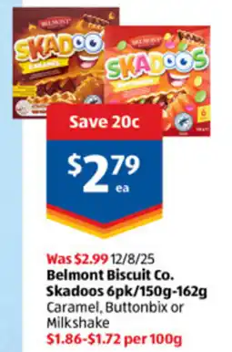 ALDI Belmont Biscuit Co. Skadoos offer