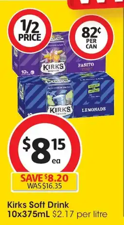 Coles Kirks Soft Drink offer