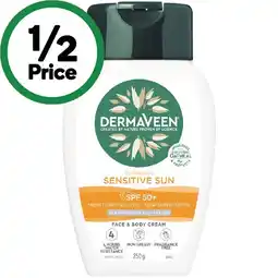 Woolworths DermaVeen SPF 50+ Sensitive Sun Sunscreen offer