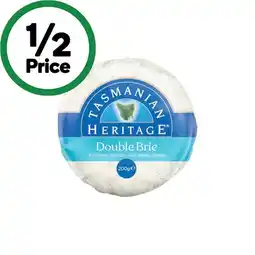 Woolworths Tasmanian Heritage Brie or Camembert 200g – From the Deli offer