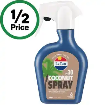 Le Tan SPF 30 Coconut Sunscreen Spray