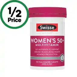 Woolworths Swisse Ultivite Women's 50+ Multivitamin Tablets offer