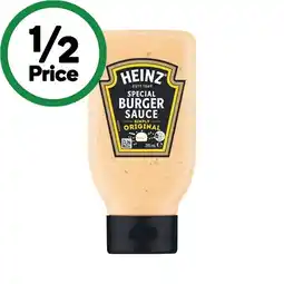 Woolworths Heinz Burger Sauce or Fried Chicken Sauce 295ml offer