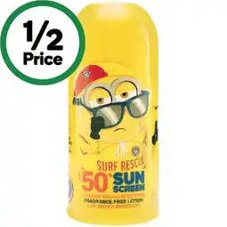 Woolworths Surf Life Saving SPF 50+ Despicable Me Sunscreen Roll On offer