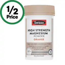 Woolworths Swisse Ultiboost High Strength Magnesium Powder offer