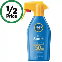 Woolworths Nivea Sun Ultra Sport Cooling Sunscreen Trigger Spray SPF 50+ offer