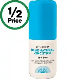 Woolworths Little Urchin Natural Zinc Stick SPF 50+ offer
