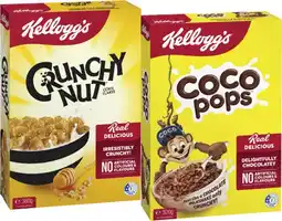 Coles Kellogg's Coco Pops 320g or Crunchy Nut Corn Flakes 380g offer
