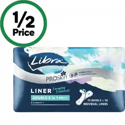 Woolworths Libra ProSkin Liners Double 2 in 25 offer
