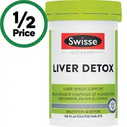 Woolworths Swisse Ultiboost Liver Detox Tablets offer