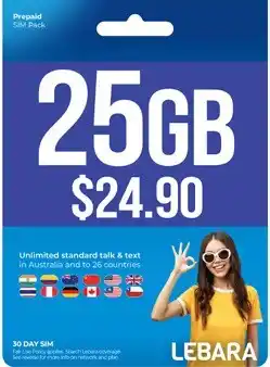 Coles Lebara $24.90 Starter Pack offer