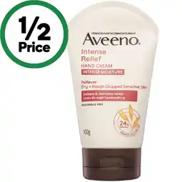Woolworths Aveeno Intense Relief Fragrance Free Hand Cream Dry Sensitive Skin offer