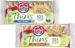 Coles Tip Top Thins 240g offer