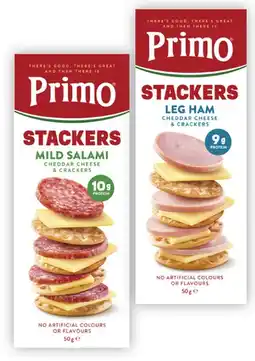Coles Primo Stackers-57g offer