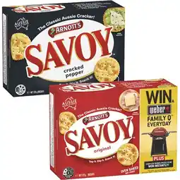 Woolworths Savoy Crackers offer