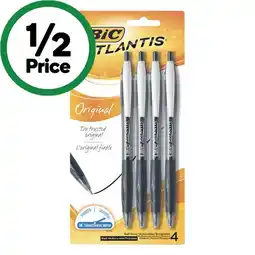 Woolworths BiC Atlantis Retractable Pen Black offer